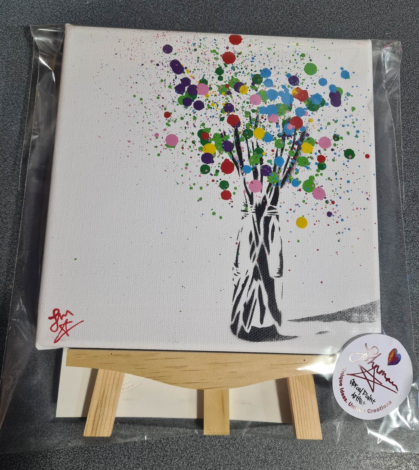 Eternal Flowers (Gift sized original with display easel)